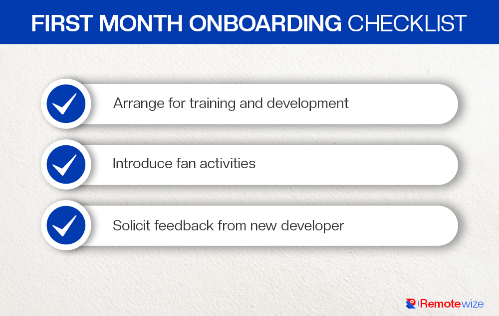 First-month developer onboarding checklist