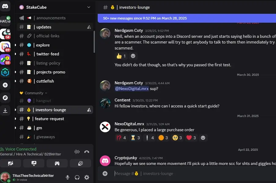 discord messaging