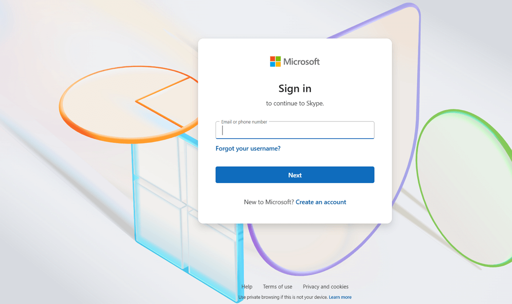 skype login