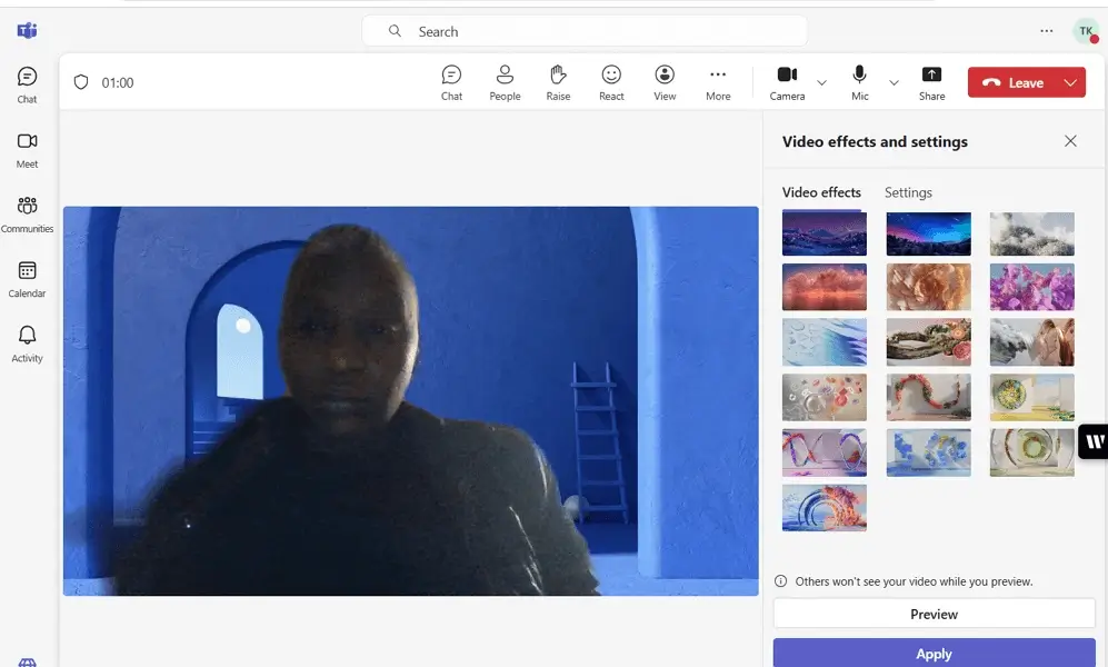 teams video backgrounds