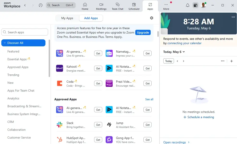 Zoom integrations