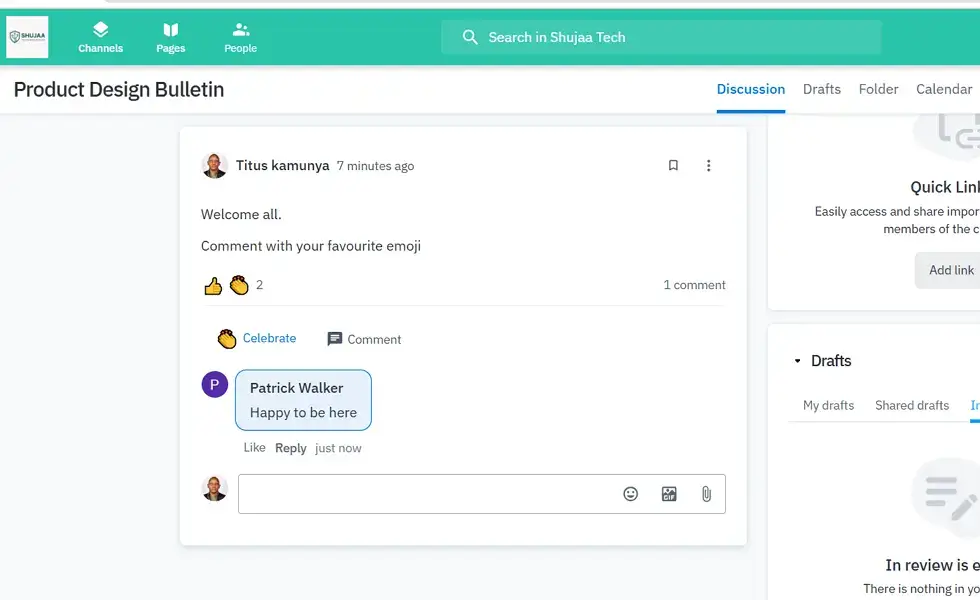  happeo channel messages
