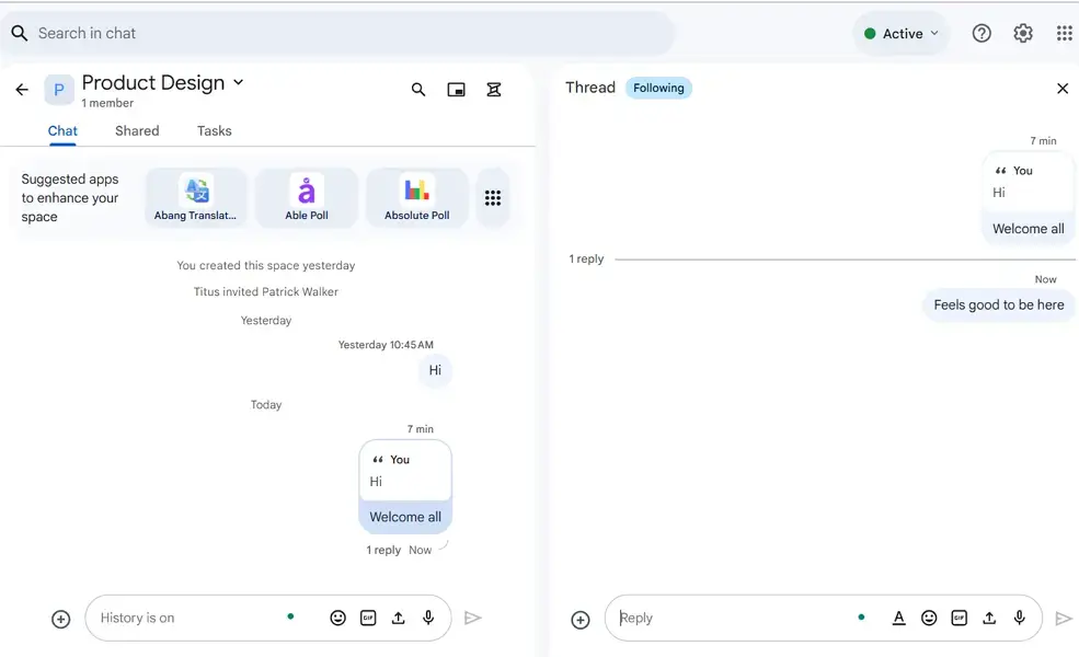 Google-Chat-Threads