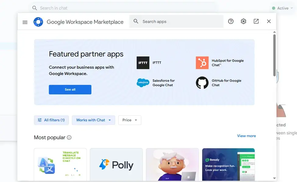 google marketplace apps