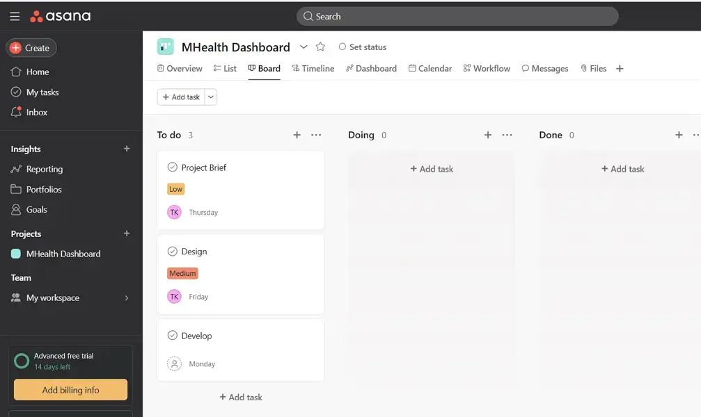  asana ui
