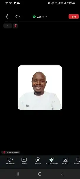 Zoom mobile toolbar