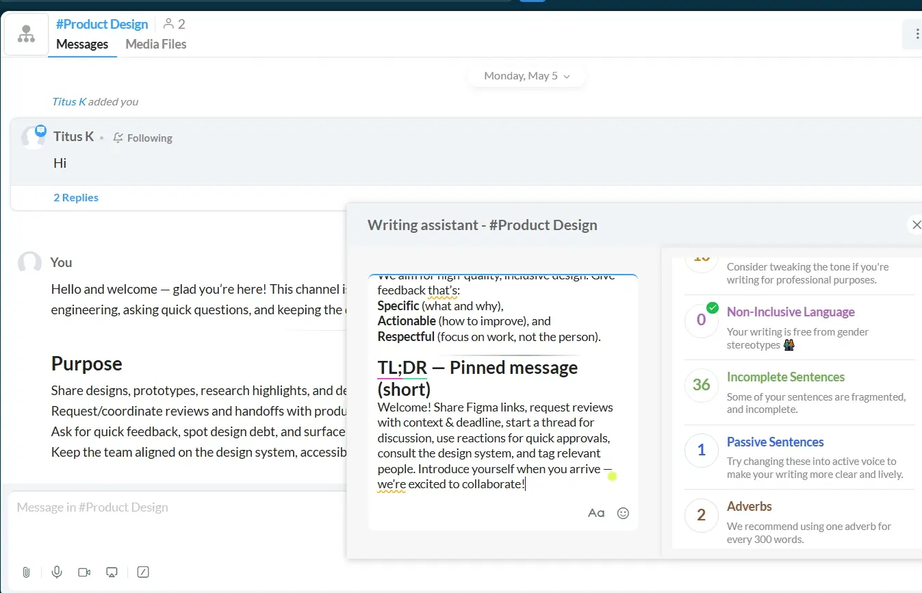 Zoho Cliq Smart Assistant