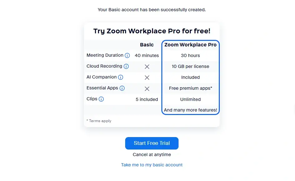 Zoom pricing
