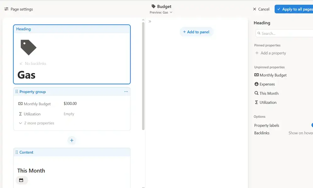 customize financial tracker 
