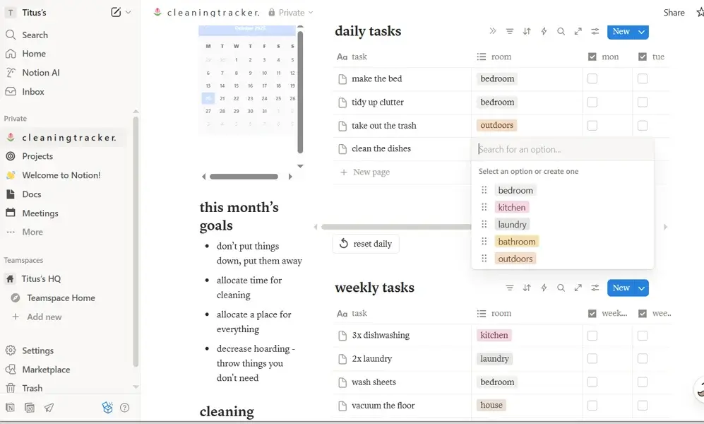 how to use notion: customize tracker 
