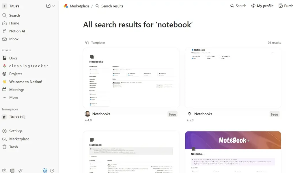 how to use notion: notebook templates 
