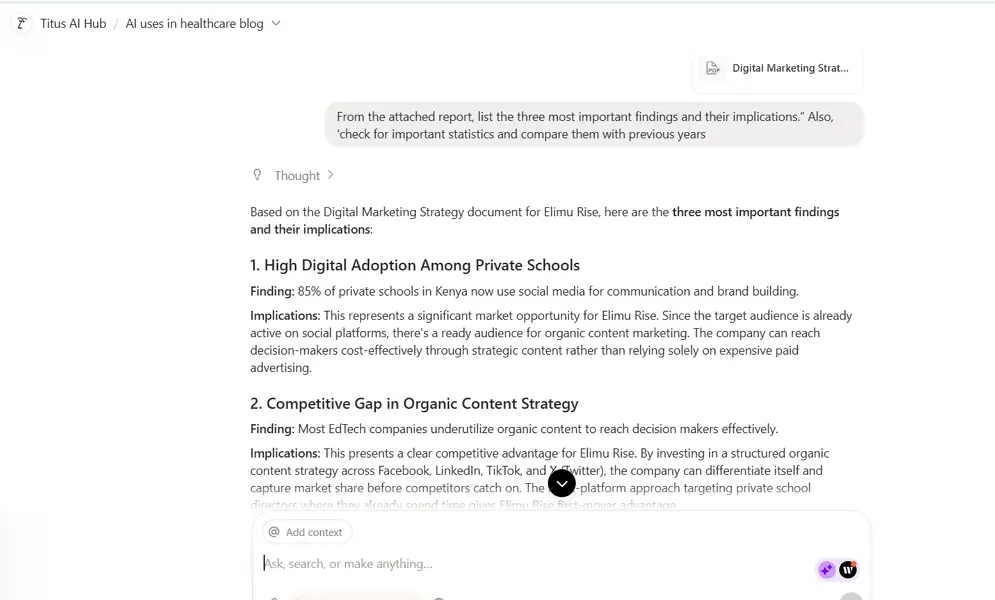 use ai to create summaries
