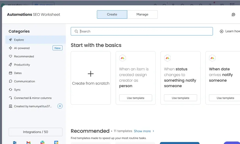 monday.com automations