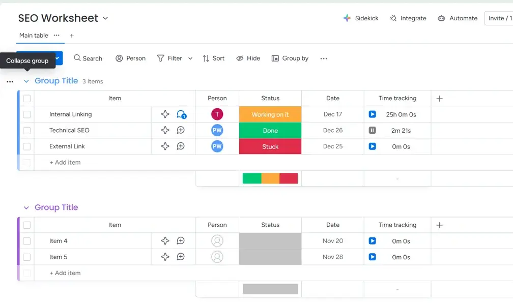 monday.com time tracker