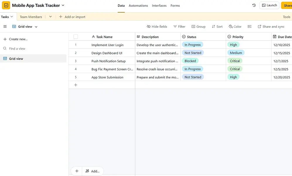 airtable custom task tracker

