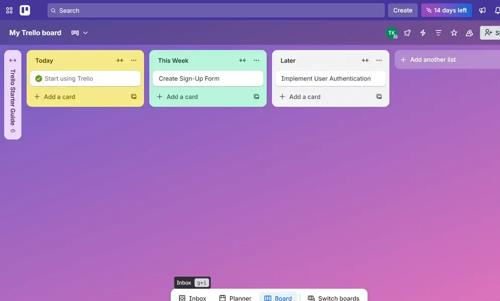 trello boards
